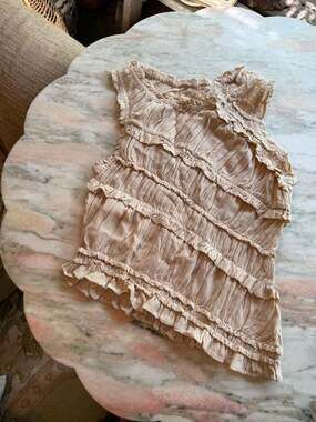 Free People Pink Sands Smocked Tank Top